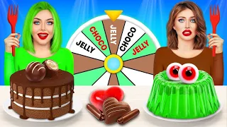 Comida de Chocolate VS Comida de Gelatina | Comer Apenas Chocolate & Tente Não Rir por RATATA POWER