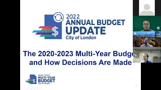 The 2020--2023 Multi-Year Budget and How Decisions are Made