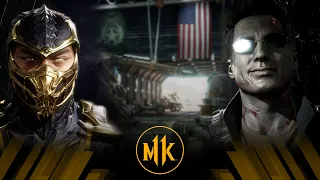 Mortal Kombat 11 - Scorpion Vs Revenant Johnny Cage (Very Hard)