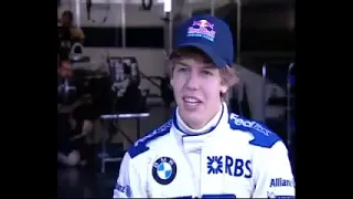 2005 September 27 - Sebastian Vettel impression after his 1st F1 test with Williams FW27-BMW @ Jerez