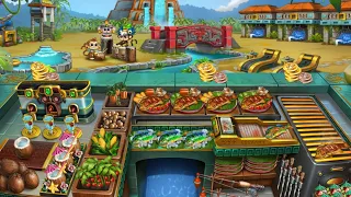 Cooking Fever - The Tropical Hideout Level 40 🎣🏝️ (3 Stars/Orders Memorized)