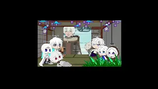 Repost//some of my favourite "white haired" characters react to each other//Fushi//Part 2/12