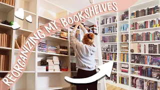 Reorganizing my bookshelves and my NEW OFFICE 🤩📚