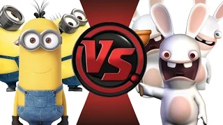 MINIONS vs RABBIDS! Cartoon Fight Club Episode 20!