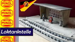 ⛽️ Tankstelle für durstige Dieselloks selbst gebaut // Modelleisenbahn Spur N PIKO DDR / Tutorial