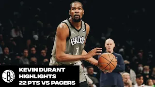 Kevin Durant Highlights | 22 Points vs. Indiana Pacers