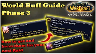 World Buff Guide Phase 3 - How to get and boon Felsong Serenade [WoW SoD]