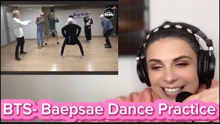 BTS- Baepsae Dance Practice Reaction (They are crazy)