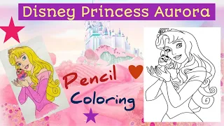 Coloring Princess Aurora - Sleeping Beauty | @kimmiTheclown | @MagicFingersArt | @sprinkleddonuts