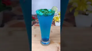 Blue Curacao mocktail|Blue Curacao Mojito #shorts