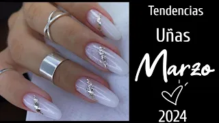 DISEÑO DE UÑAS EN TENDENCIA 2024 MARZO✅#acrylicnails #uñasdemoda #diseñosdeuñas #uñasdecoradas #uñas