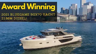 Award Winning 2021 Bluegame BGX70 YACHT 21.86m Diesel! Hong Kong!