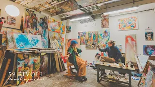 Meet artists from around the world living in Paris | Atelier Art Gallery 59 Rivoli Tour | Vlog