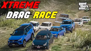 XTREME DRAG RACE ON MOUNTAIN⛰🔥| OFFROAD RACE | GTA 5 | TRACK |