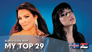 Eurovision 2024 - My Top 29