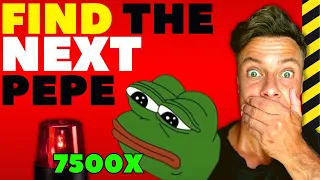 Pepe Coin Made Millionaires! Find the Next 1000x Alt Coin Gem - Easy Method!