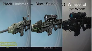 Black Hammer/Black Spindle/Whisper of the Worm Comparison