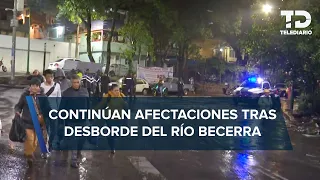 Se desborda la presa Río Becerra en la alcaldía Álvaro Obregón por lluvias