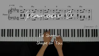 Ed Sheeran - Shape of You / Piano Cover / Sheet