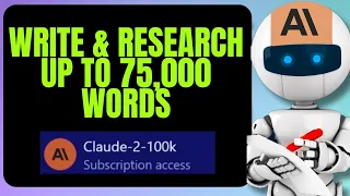 Write & Research Up To 75,000 Words With Claude 2 (+ Upload PDFs)