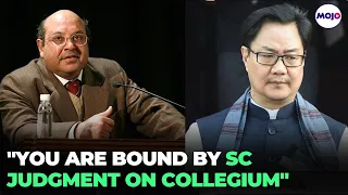 Former SC judge Nariman takes on Law Minister Rijiju on Centre Vs Collegium