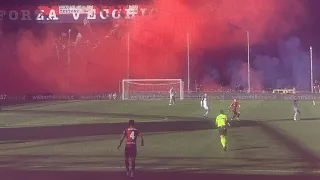 Genoa - Lecce 2-1 fumogeni Rossoblù nelle due Gradinate