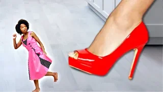 GIANT SHOE vs Small Shasha! - Shiloh and Shasha - Onyx Kids