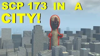 GIANT SCP-173 IN CITY! - Garry's mod Sandbox