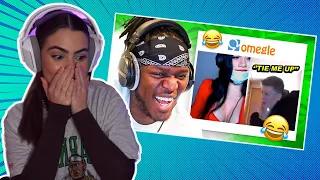 MY REACTION TO KSI'S TRY NOT TO LAUGH (Omegle Edition)