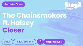 Closer (Shortened Piano Karaoke) The Chainsmokers & Halsey