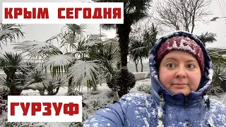 Гурзуф - засыпало снегом . В Гурзуфе зима 🥶 ❄️ и снегопад .