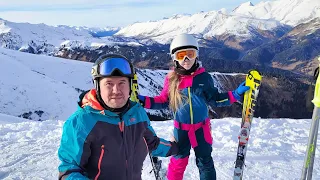 Shuttle на подходе. В Архыз на горные лыжи с Дочкой и друзьями на Филдере. Отдых в горах КЧР, Кавказ
