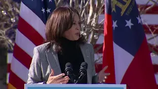 Kamala Harris rallies for Dems in Georgia ahead of runoff