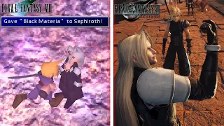 Final Fantasy VII Rebirth - Sephiroth gets the Black Materia Scene Comparison (Original vs Rebirth)