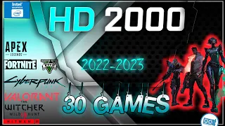 🔵Intel HD Graphics 2000 in 30 GAMES  |  (i3 2100 , i5 2400, i7 2600 IGPU test)  | (2022-2023)