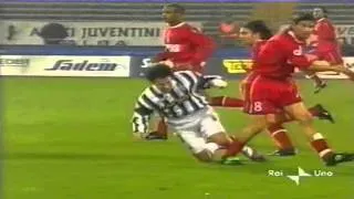 Serie A 2001-2002, day 13 Juventus - Perugia 2-0 (Nedved, Trezeguet)