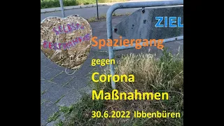 Ibbenbüren Spaziergang gegen Corona-Maßnahmen 30.6.2022