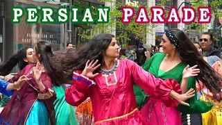 Dancers celebrating the 2024 Persian Parade in NYC