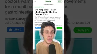 The CRAZIEST TikTok trend to exist...no poop July #Shorts