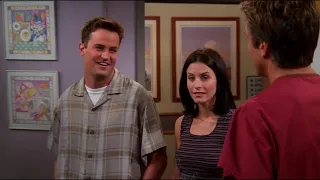 chandler and monica at the hospital | mondler part 5