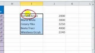 Kurs Microsoft Excel 2010 odcinek 15 - Kopiowanie i wycinanie komórek