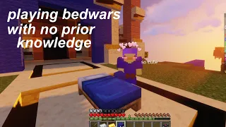 playing hypixel bedwars with no prior knowledge