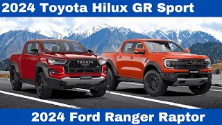 2024 Toyota Hilux GR Sport Vs. 2024 Ford Ranger Raptor Comparison Details