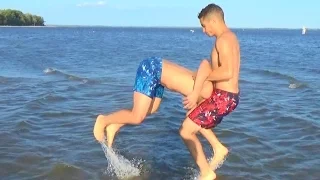 WWE MOVES AT THE BEACH