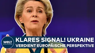 URSULA VON DER LEYEN: "Die Ukrainer sind bereit, für die europäische Perspektive zu sterben"