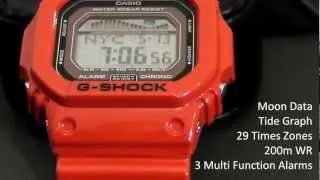 2S Time : CASIO G-Shock G-LIDE World Time Mens Watch GLX 5600 4DR Moon Data Tide Graph