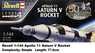 Large Scale! Revell 1:144 Apollo 11 Saturn V Rocket Kit Review