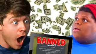 BILLIONAIRE kid gets BANNED from ROBLOX!?