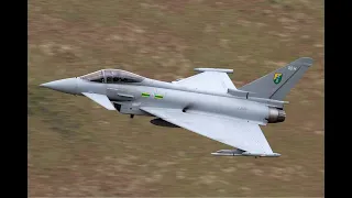RAF Eurofighter Typhoons Cockpit footage intercepting a Russian Flanker