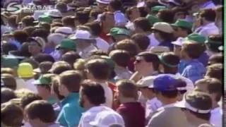 1987: Larry Mize Masters chips in to win The Masters